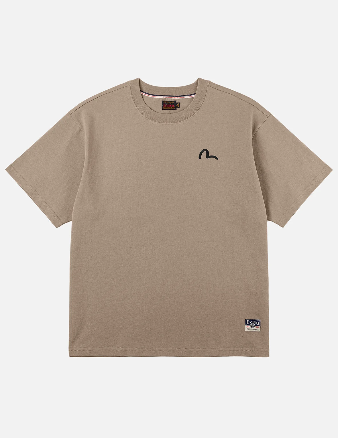 Small Seagull Embroidery T-shirt - 1