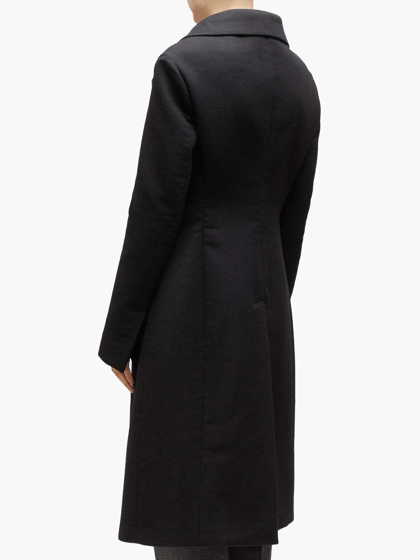 Double-breasted cashmere coat - 3