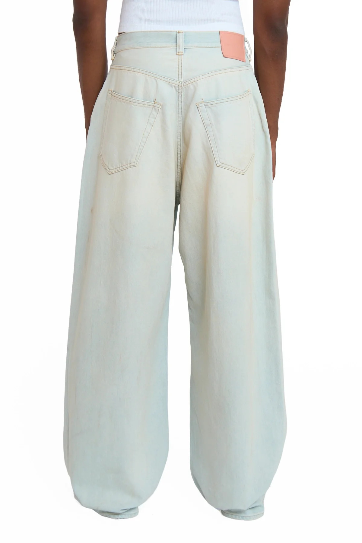 Acne Studios 2023 Fit Shorebreak Jeans Light Blue/White - 2