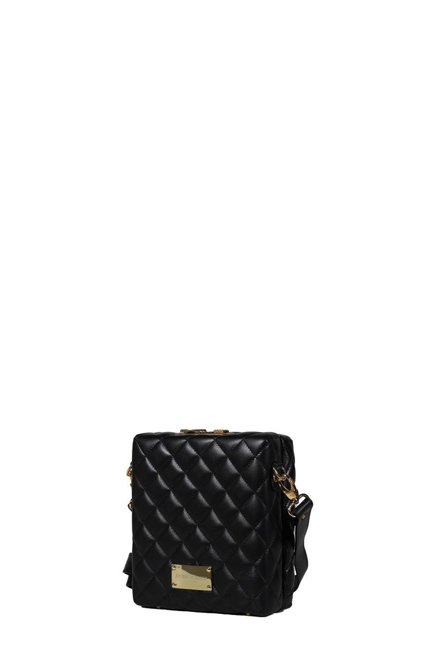 QUILTED PRESENT BAG / BLK - 4