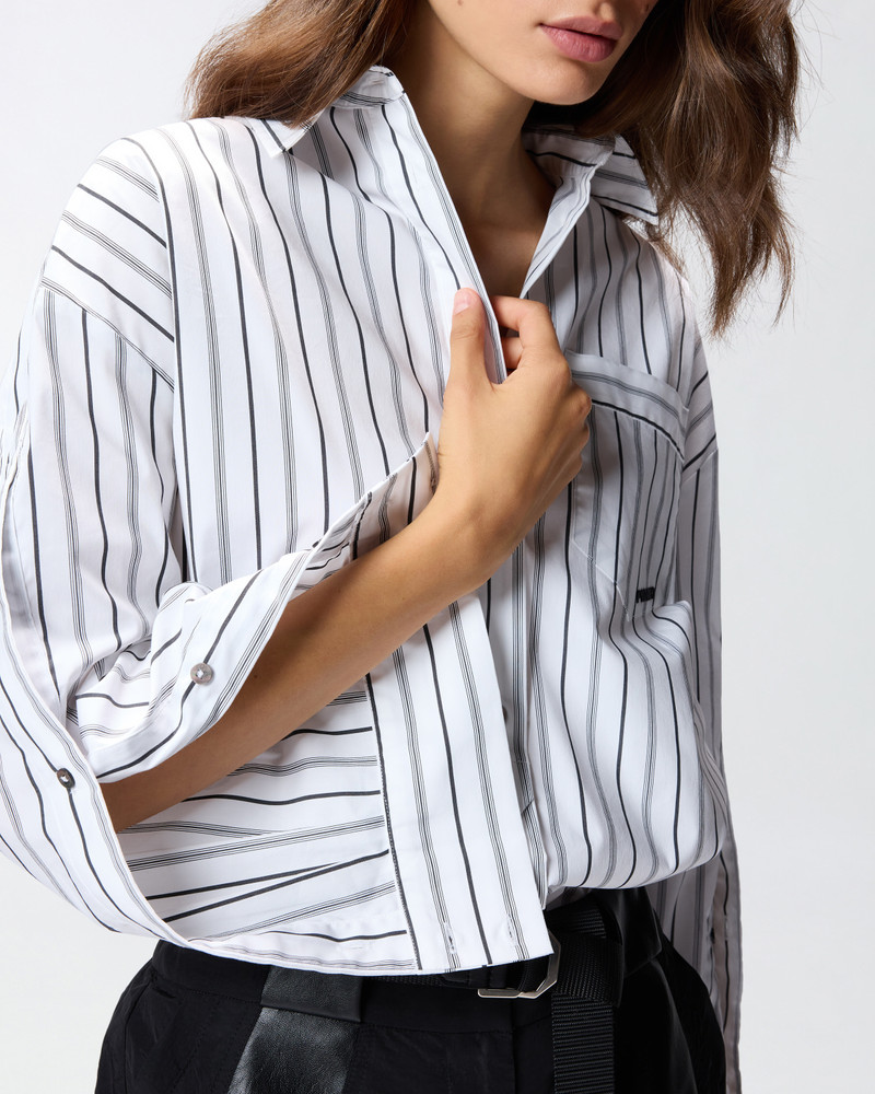 STRIPED SHIRT WITH CONTRASTING BREAST POCKET 5