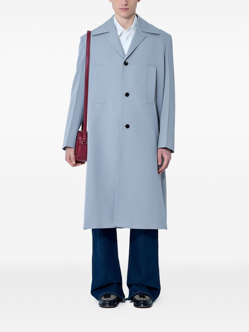 GUCCI notched-lapel wool coat outlook