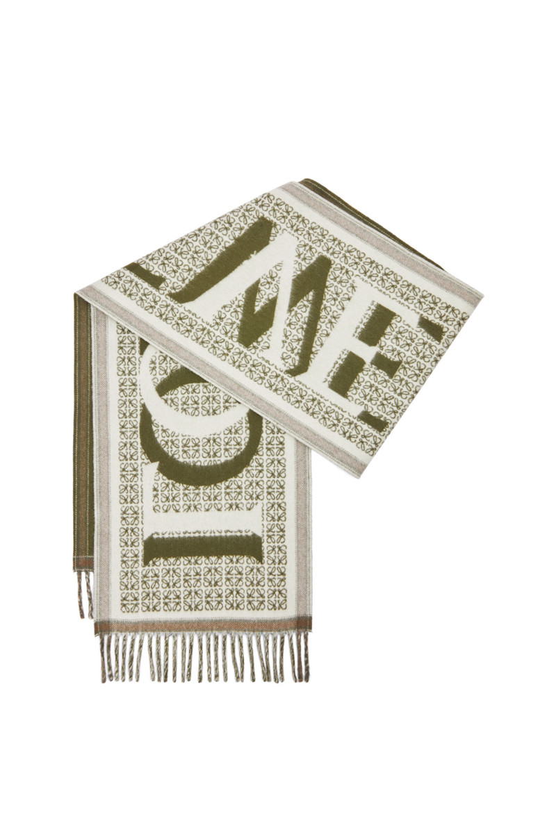 Loewe LOEWE Love scarf in wool and cashmere outlook
