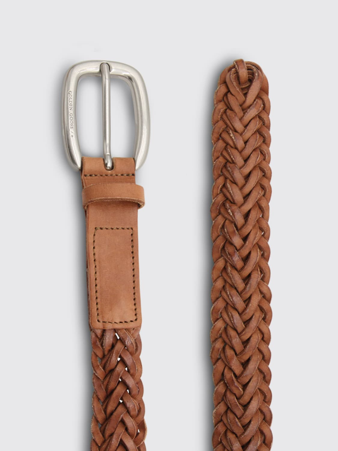Golden Goose Houston belt in woven leather - 2