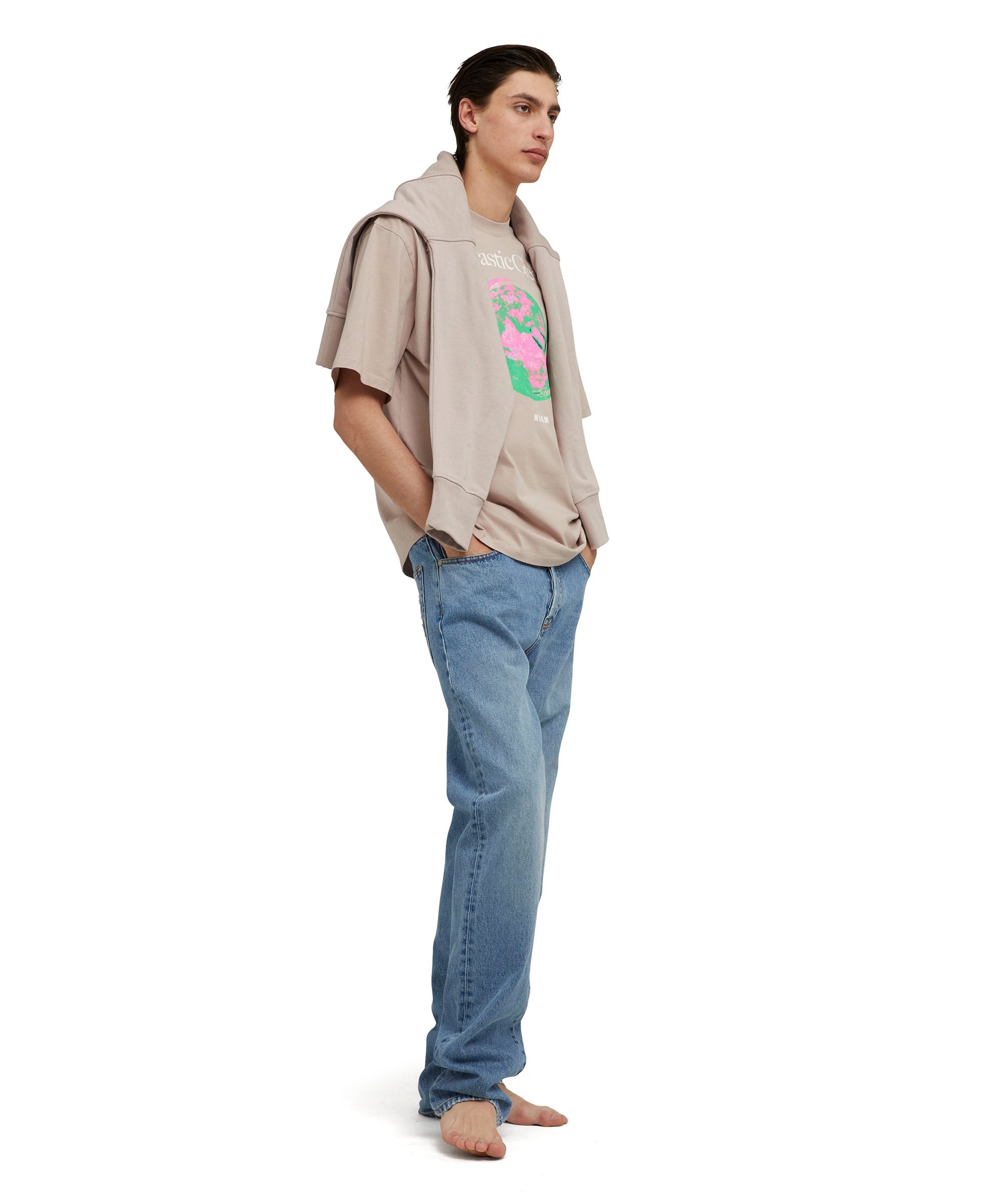 Organic cotton crewneck t-shirt from the MSGM Fantastic Green Capsule - 5