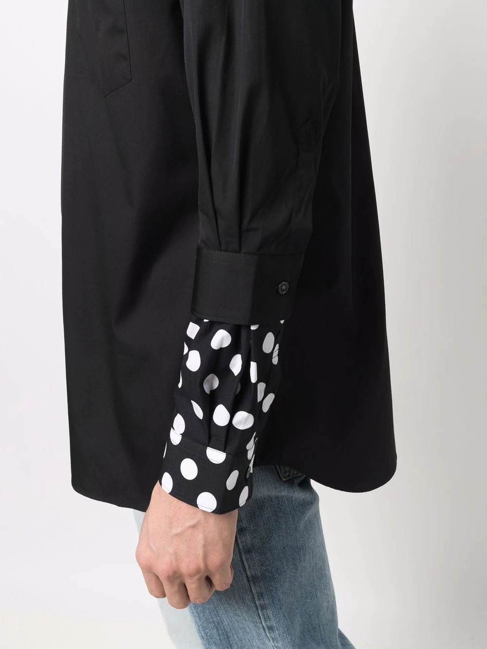 polka dot print cotton shirt - 5