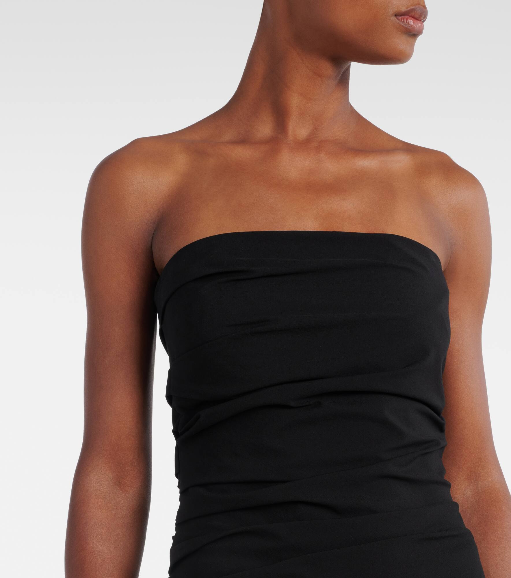 Lena strapless cotton-blend top - 4