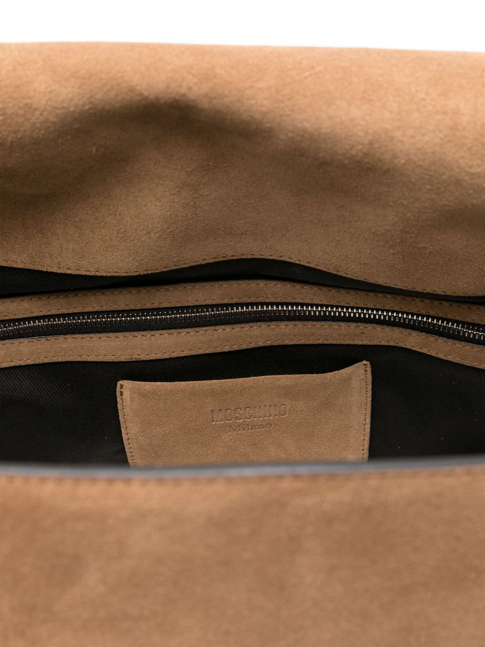 belted calfskin tote bag - 4