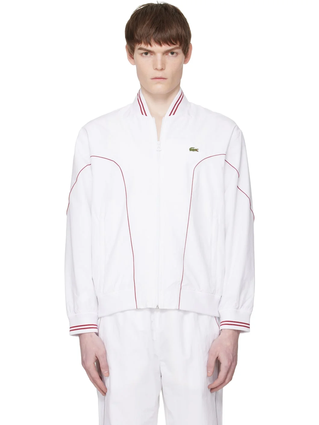 White Top Tier Track Jacket - 1