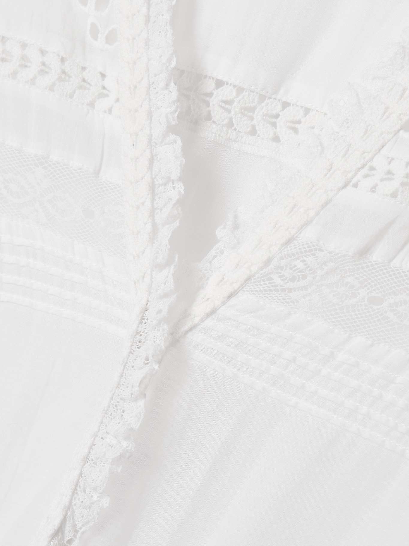 ワンピース MARANT ETOILE DANIVA LONG DRESS IN COTTON VOILE Isabel Marant Étoile Daniva lace-trimmed broderie anglaise