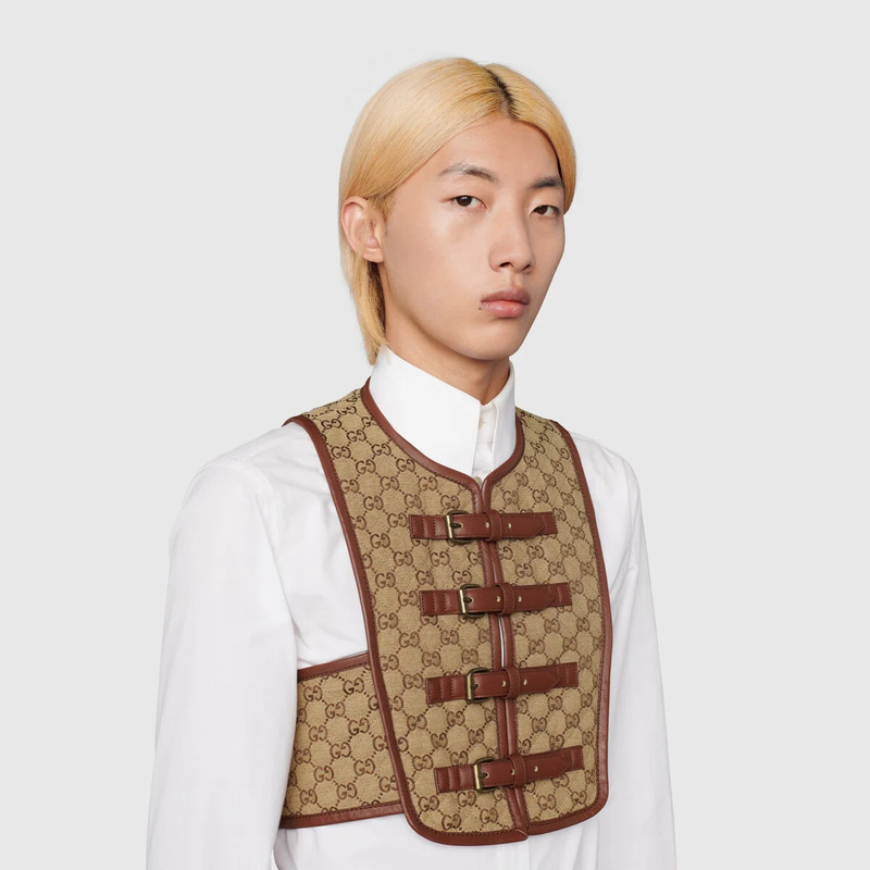 Quilted GG canvas vest 6