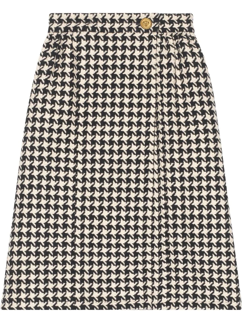 houndstooth tweed skirt - 1