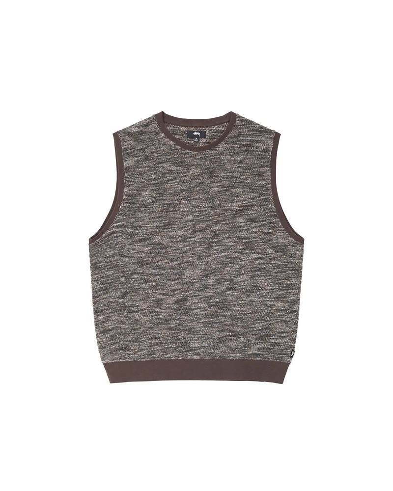 Stüssy Marled Knit Vest Multi Color | likelihood | REVERSIBLE