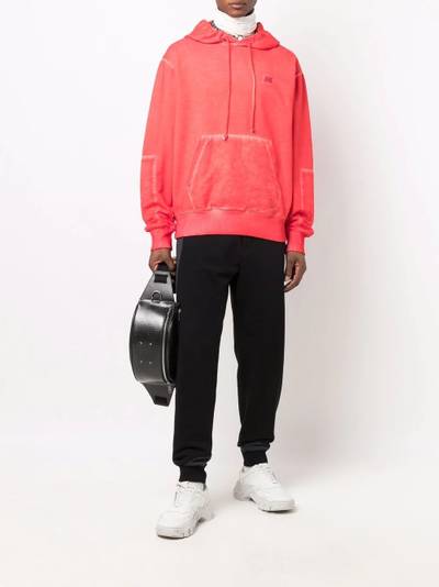 Helmut Lang embroidered-logo hoodie outlook