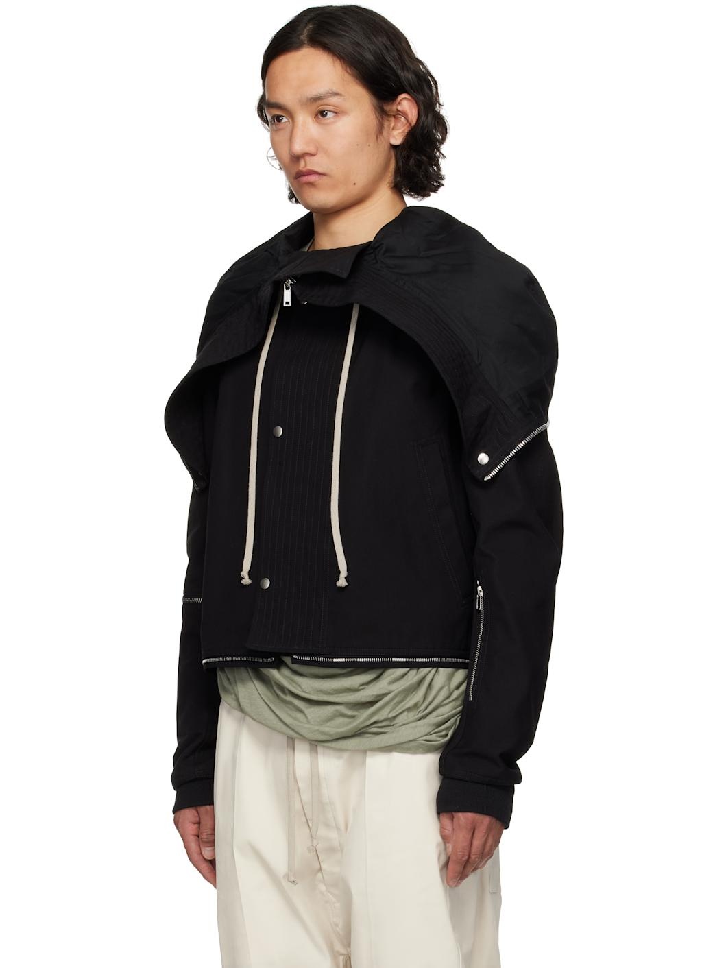 Black Hollywood Cropped Headon Parka - 4