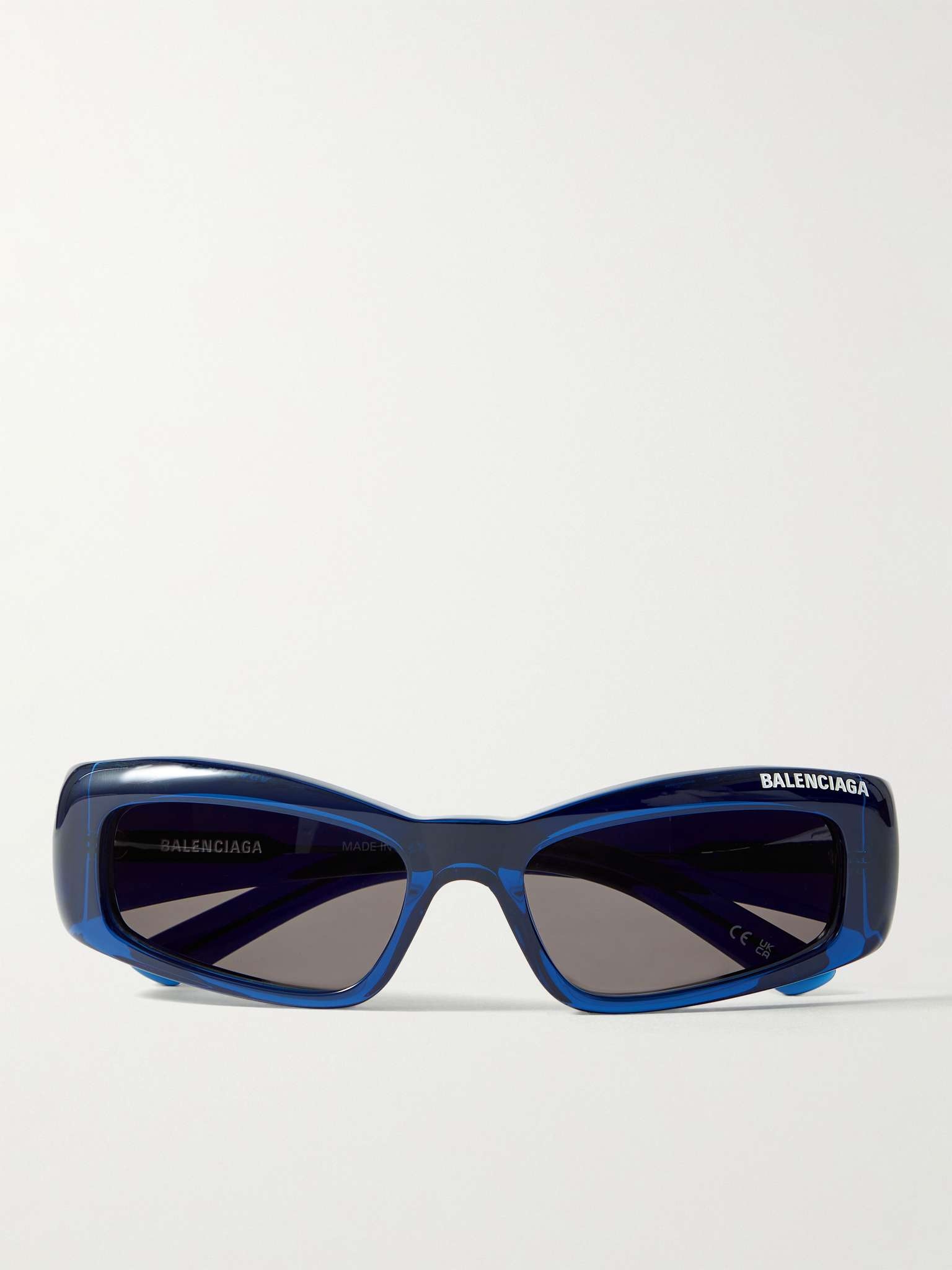 Rectangular-Frame Acetate Sunglasses - 1