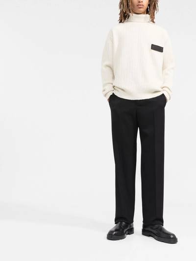 Balmain button-embossed knitted jumper outlook