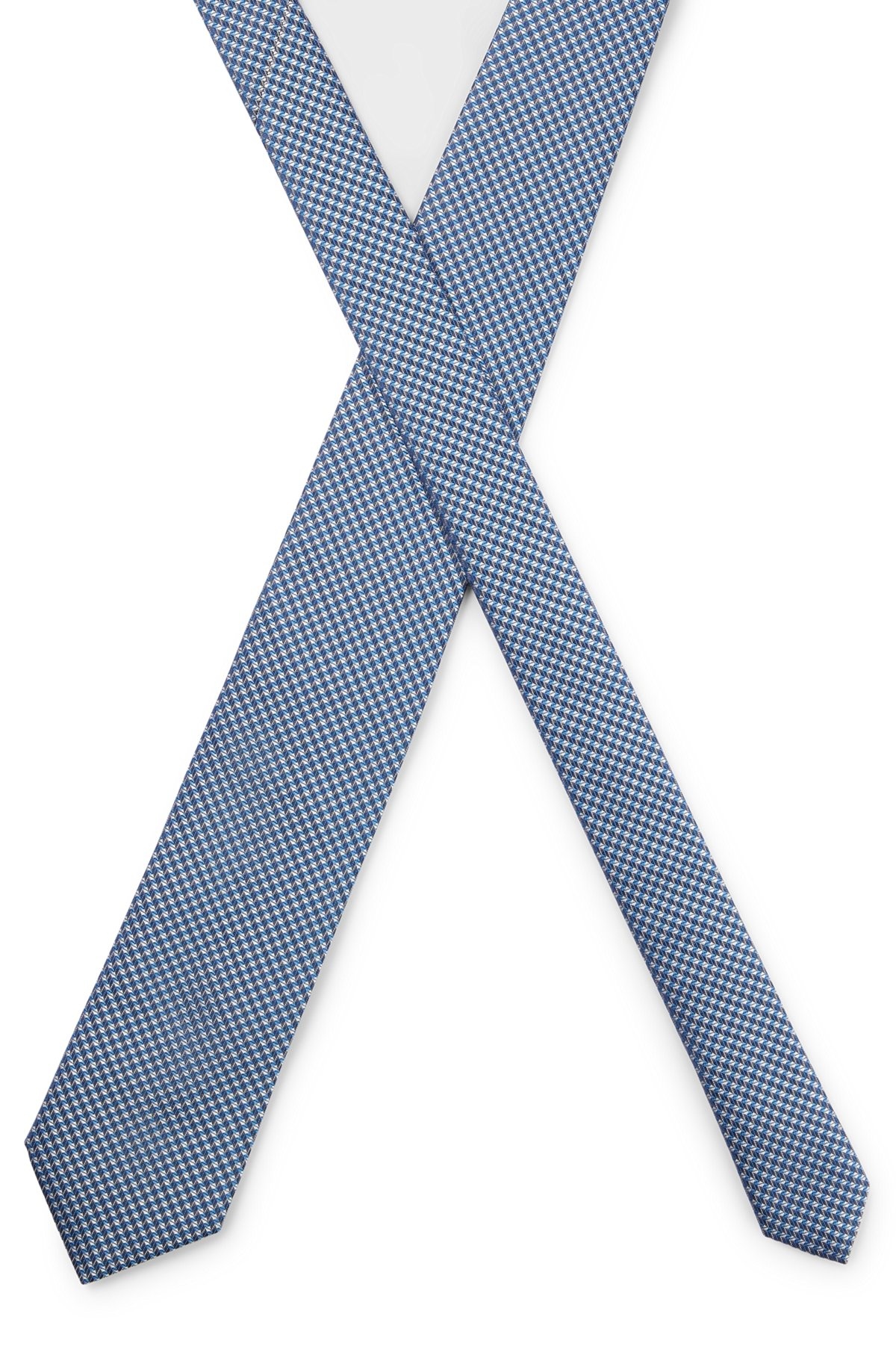 SILK-BLEND TIE WITH JACQUARD PATTERN - 4