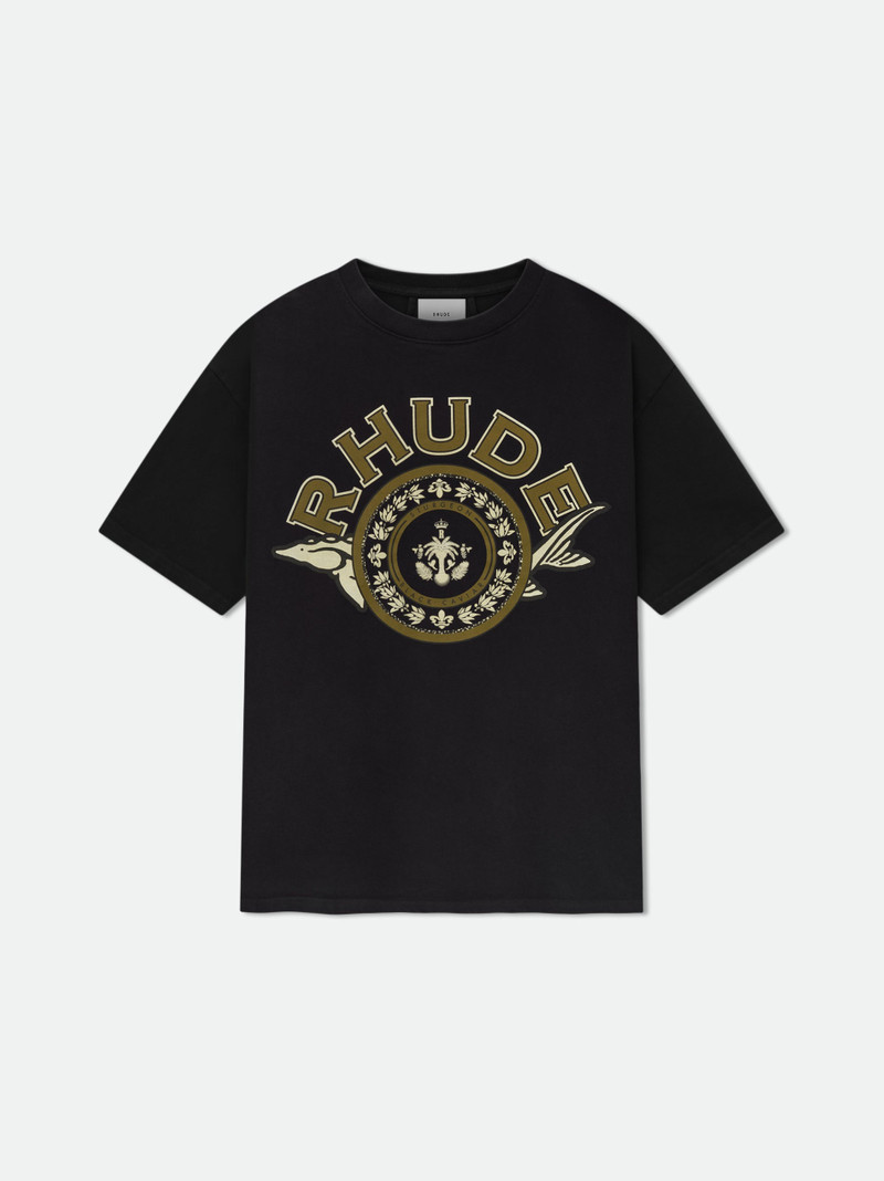 RHUDE BLACK CAVIAR TEE - 1