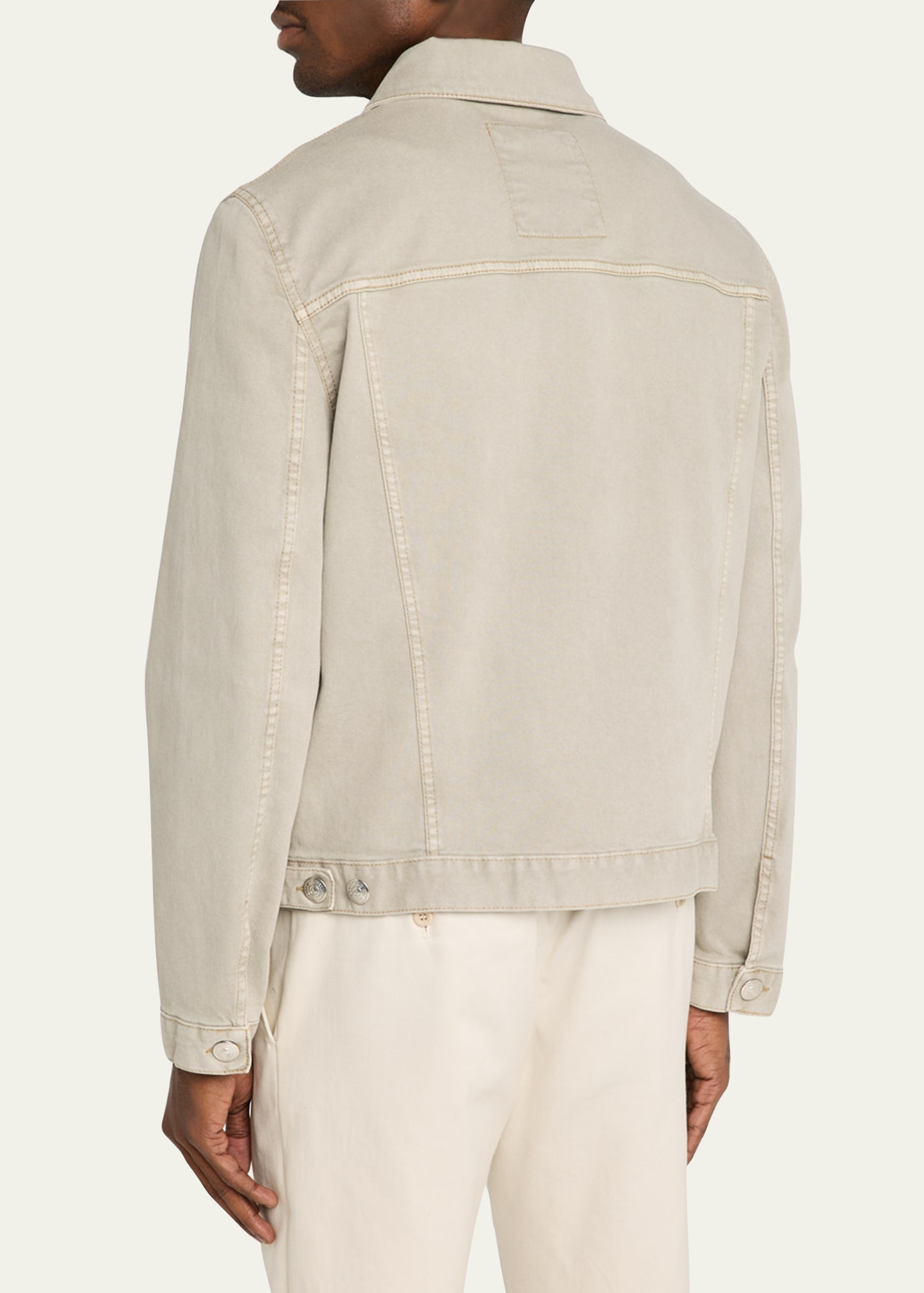 Men's Dyed Denim Trucker Jacket - 3