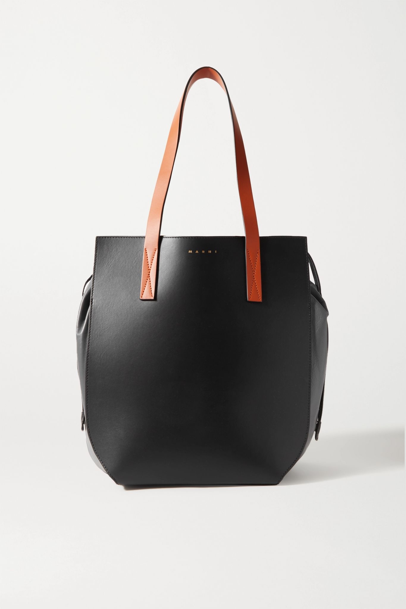 Gusset color-block leather tote - 1