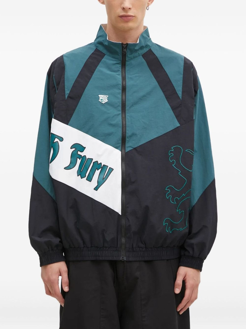 NEIGHBORHOOD panelled lion-embroidered jacket outlook