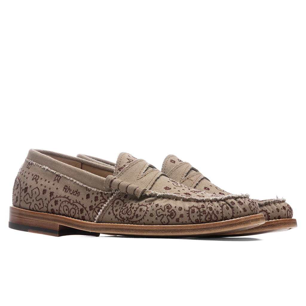 RHUDE BANDANA LOAFER - BROWN - 2
