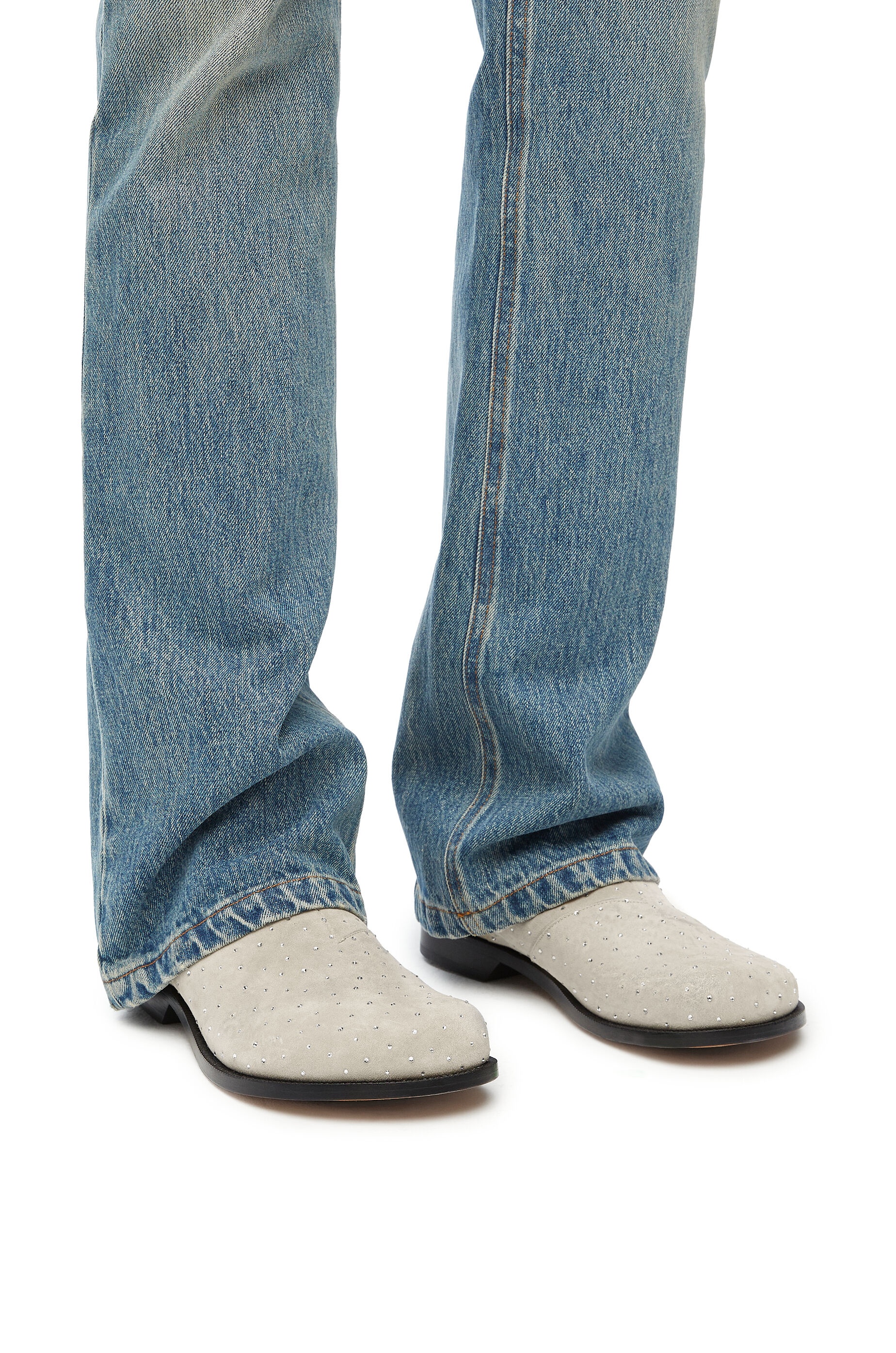 Campo Chelsea boot in suede calfskin and allover rhinestones - 2
