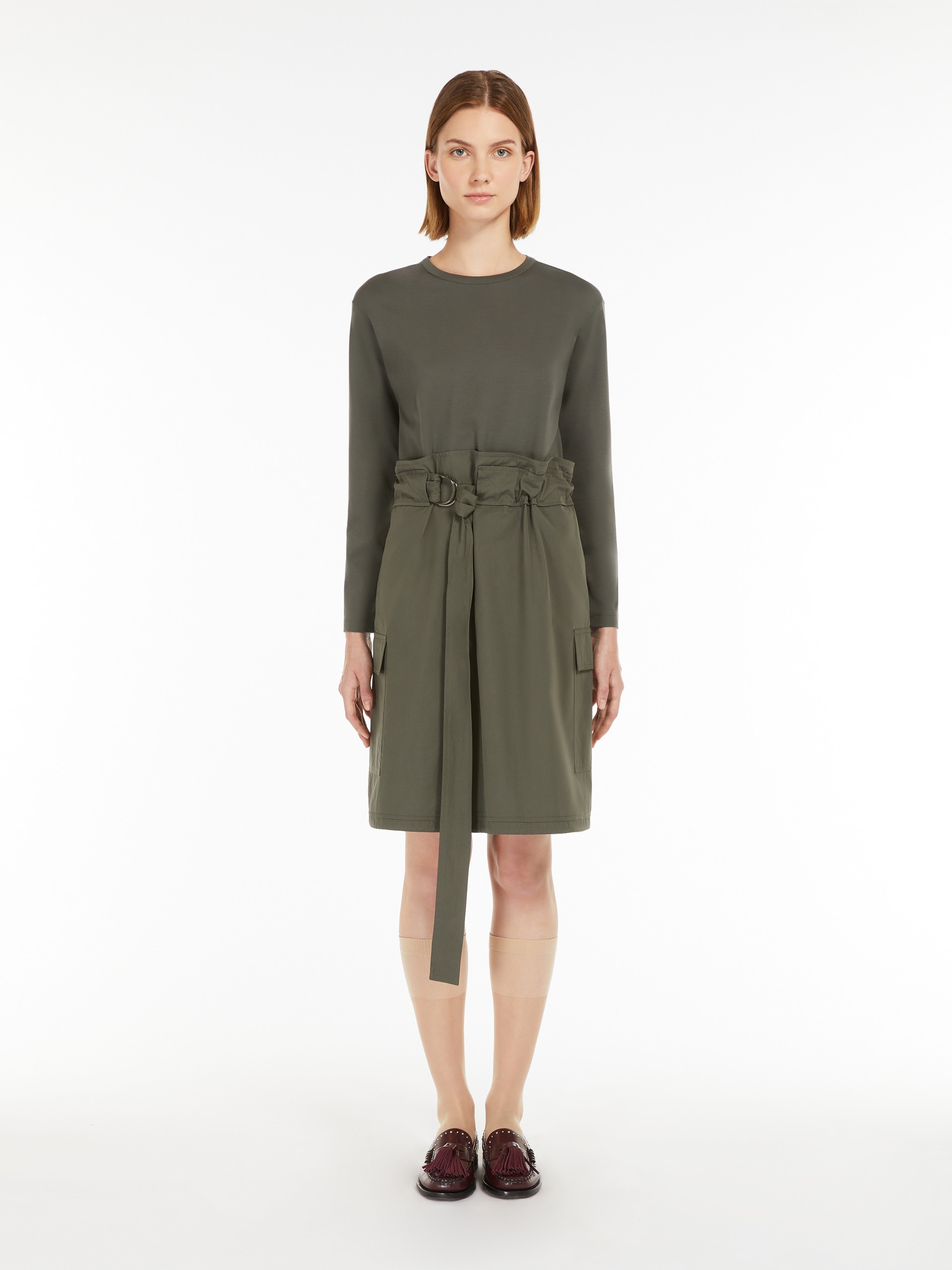 BRATTO Cotton poplin and jersey dress - 3