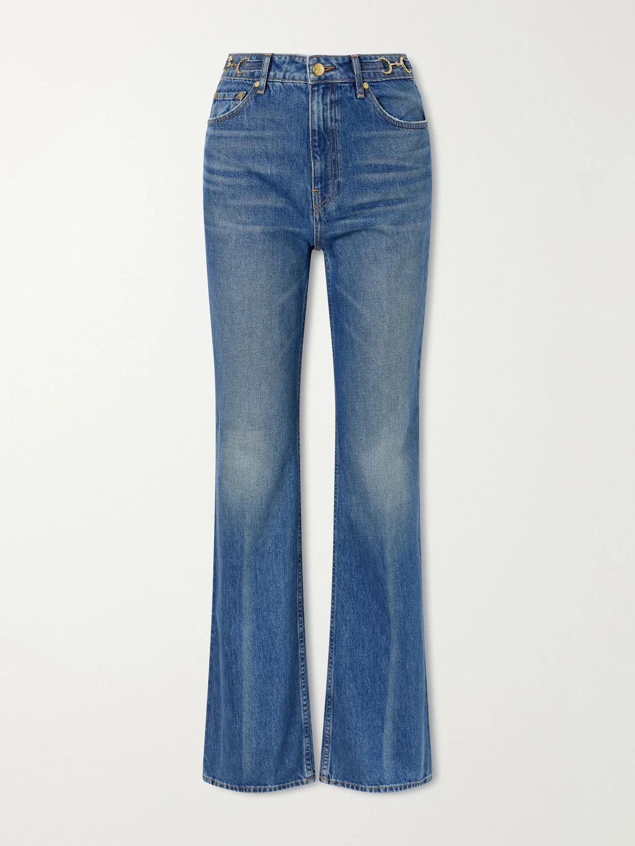 The Colette Embellished High-rise Straight-leg Jeans - 1