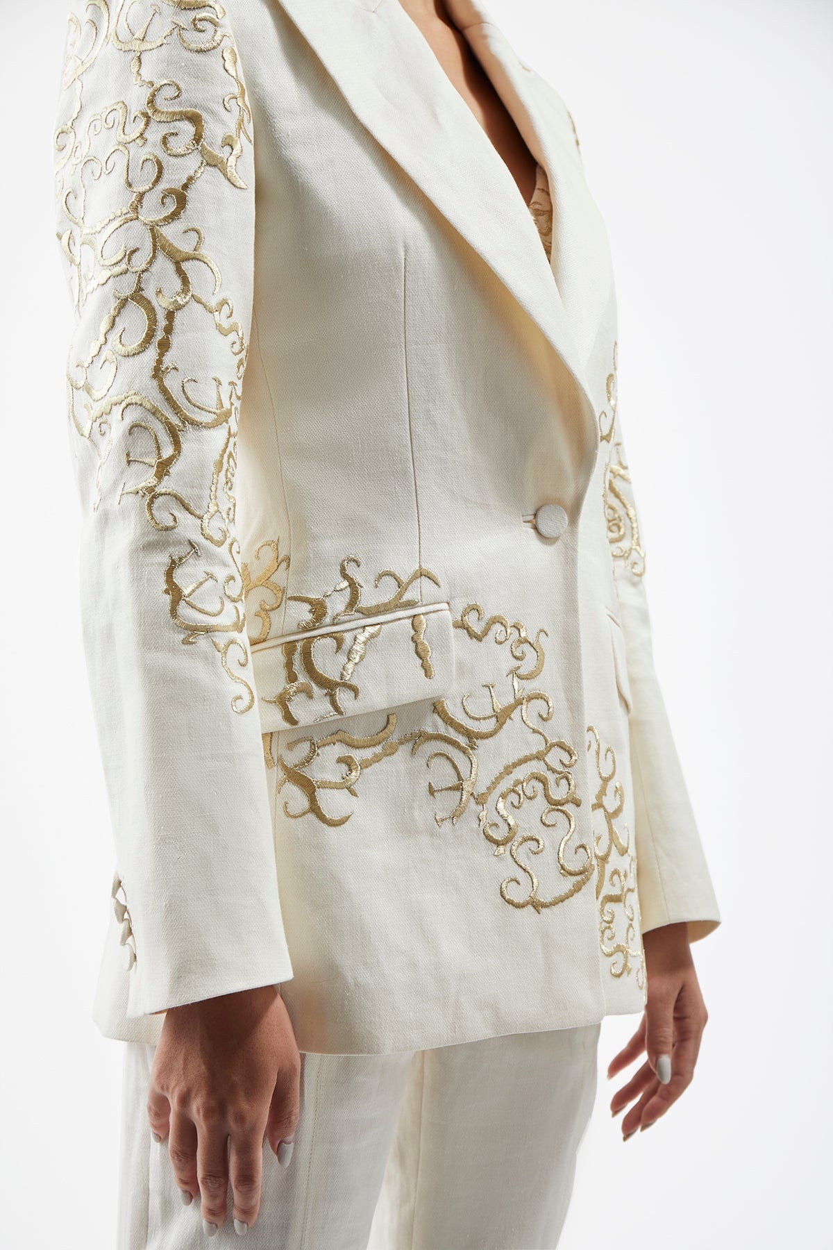 Leiva Blazer in Linen - 6