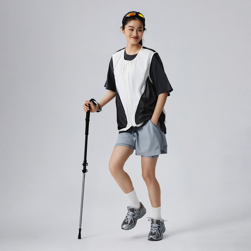 New Balance NB Logo 2 In 1 Short 'Grey' NVE25121-GR 8