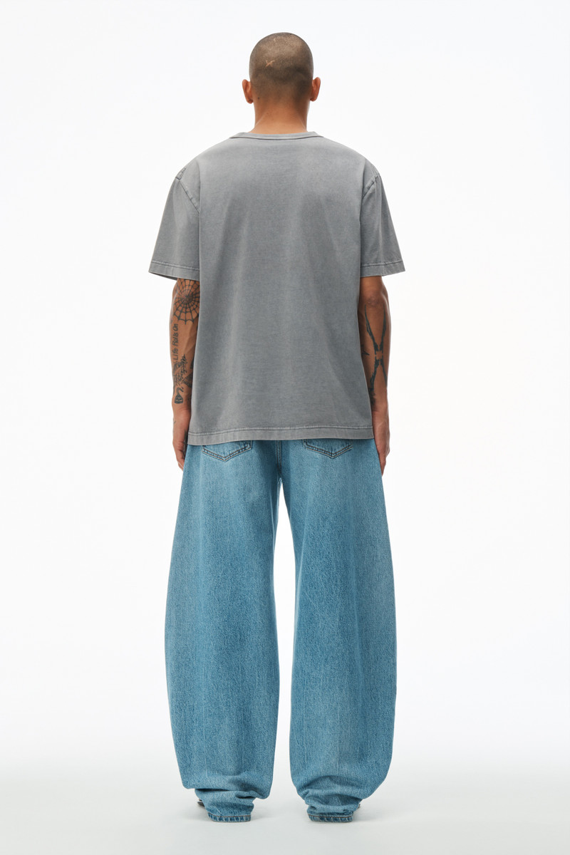 Acid Wash Tee in Cotton Jersey 4