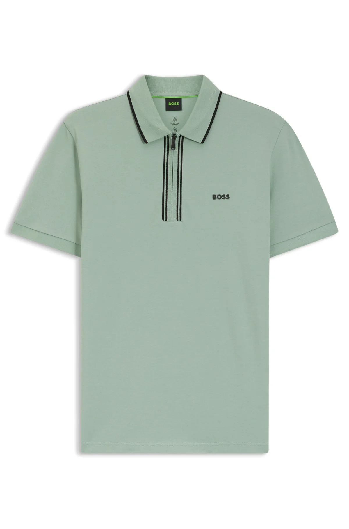 ACTIVE SLIM-FIT POLO SHIRT IN MOISTURE-WICKING STRETCH COTTON - 1