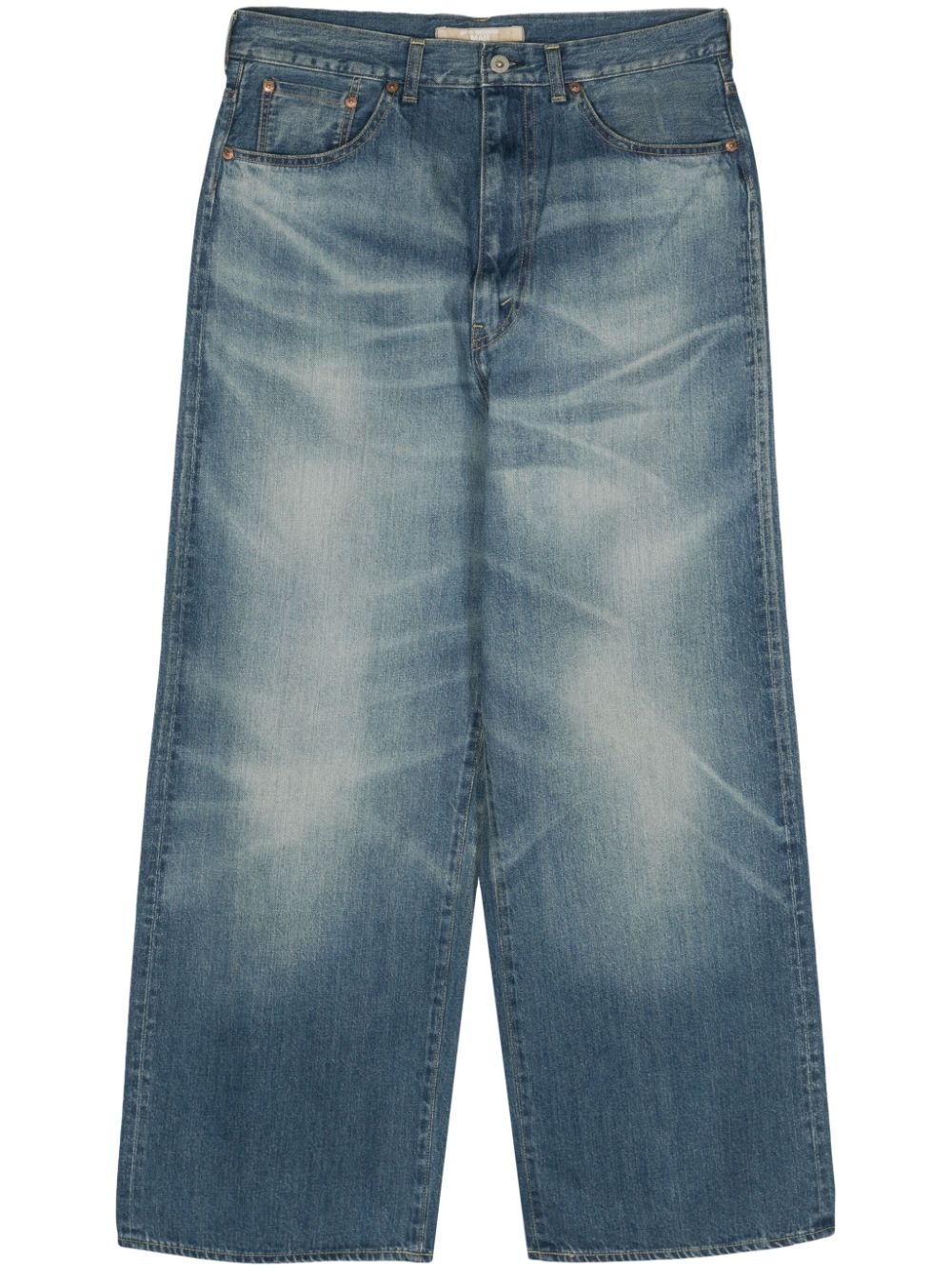 Junya Watanabe MAN high-waisted straight-leg jeans | REVERSIBLE