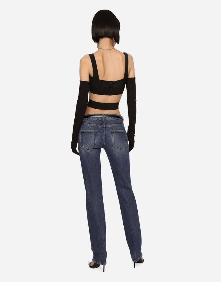 Stretch denim skinny jeans - 3