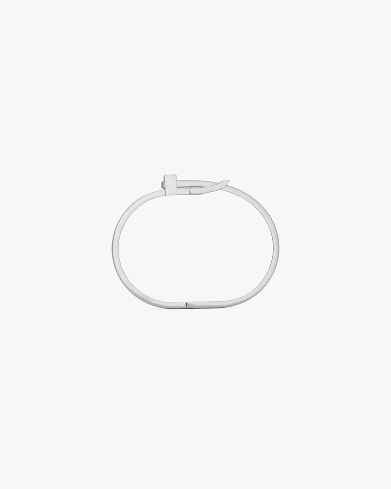 SAINT LAURENT BUCKLE BRACELET IN METAL outlook