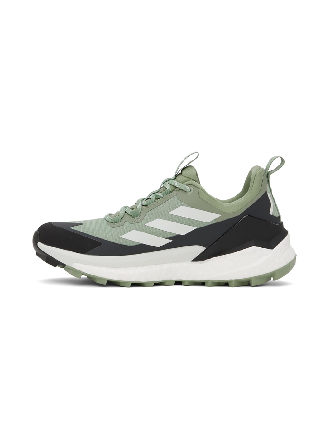 Green & Black Terrex Free Hiker 2 Sneakers - 3