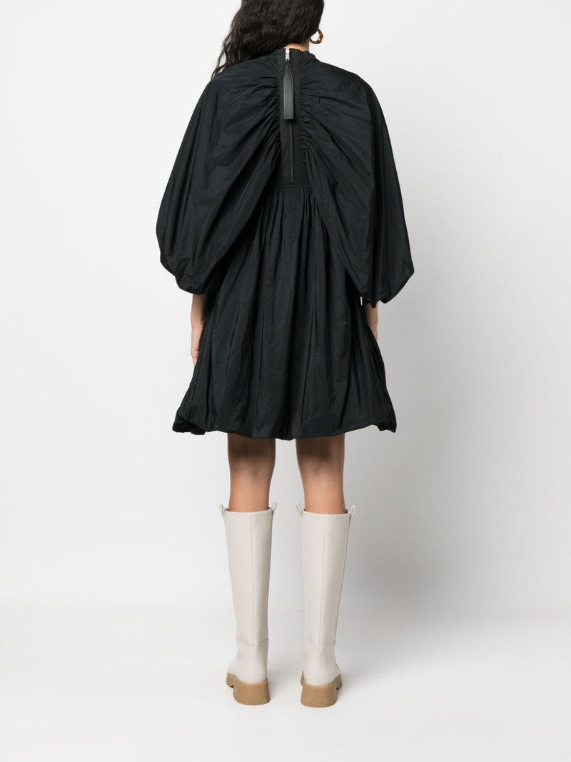 long-sleeved pleated minidress 4