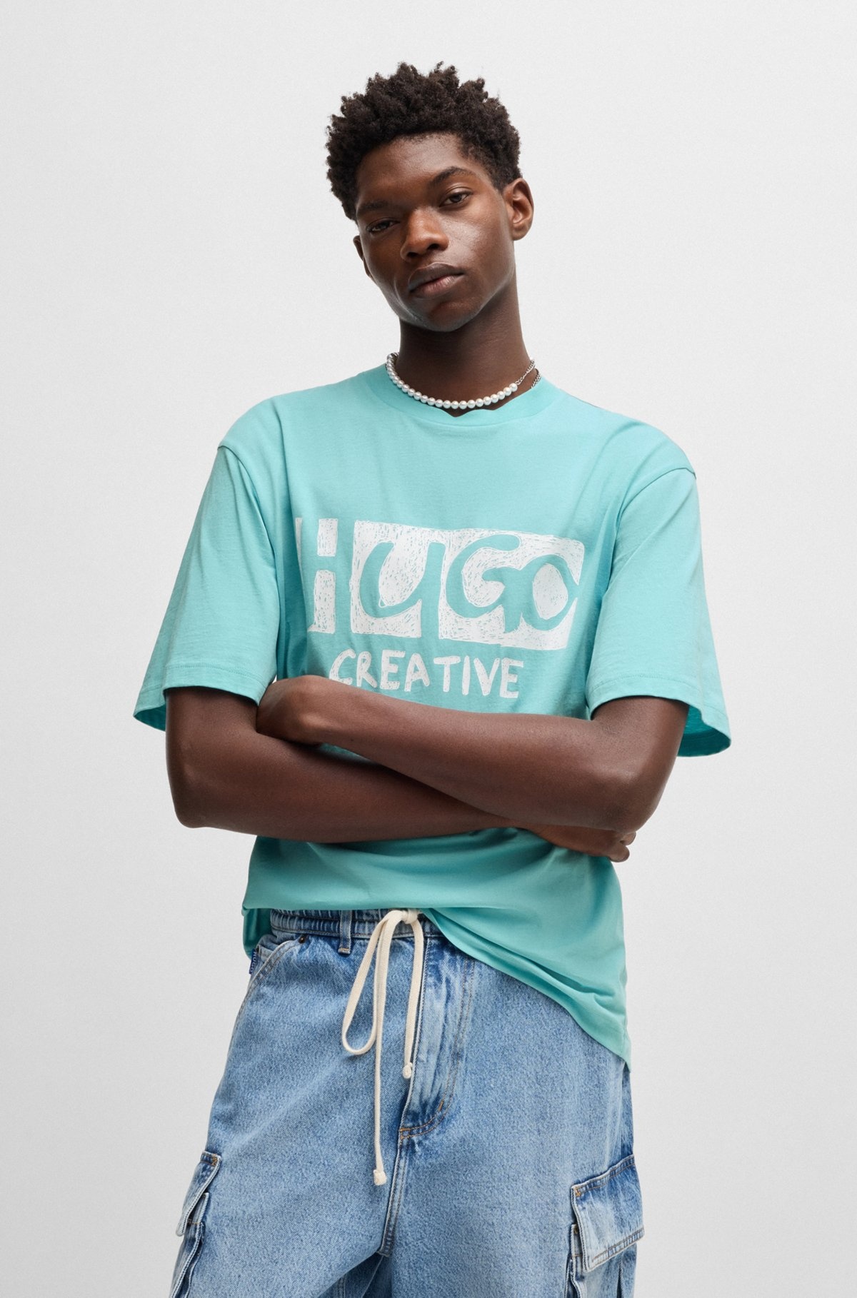 COTTON-JERSEY T-SHIRT WITH LOGO ARTWORK - 2
