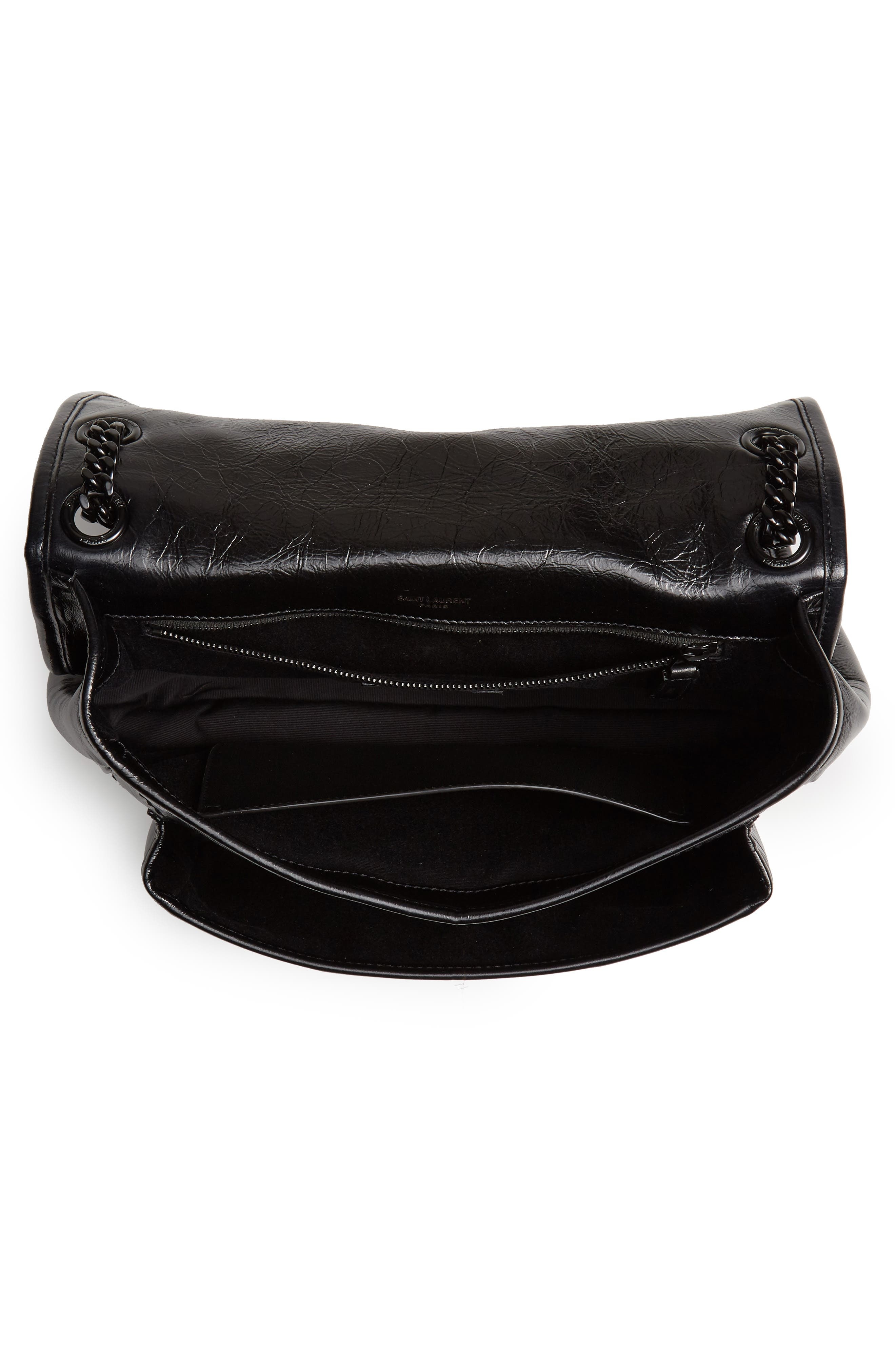 Saint Laurent Medium Niki Leather Shoulder Bag in Noir at Nordstrom - 5