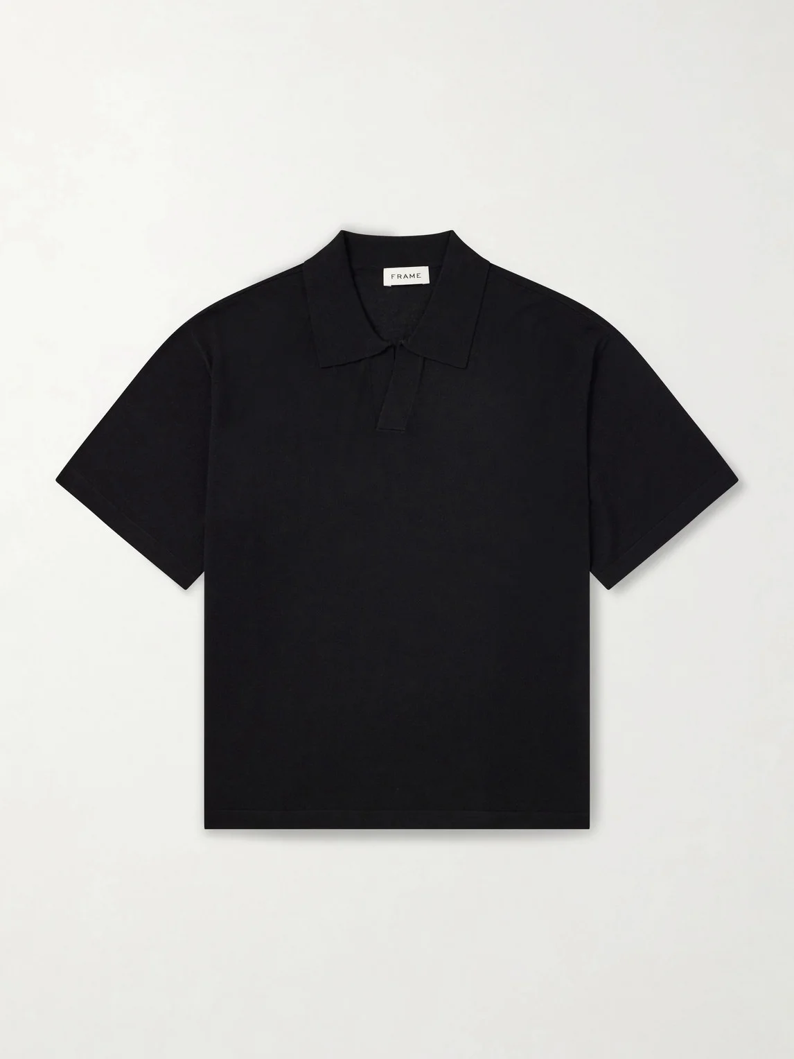 Knitted Cotton Polo Shirt - 1