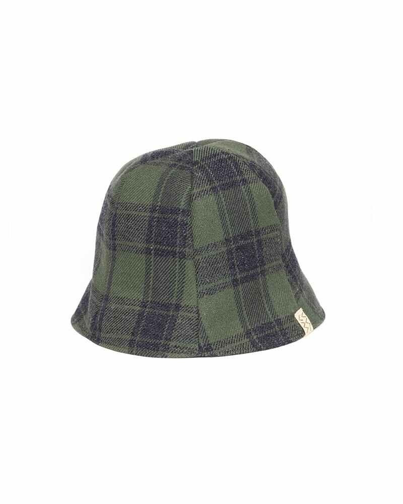 TULIPA HAT CHECK GREEN 1
