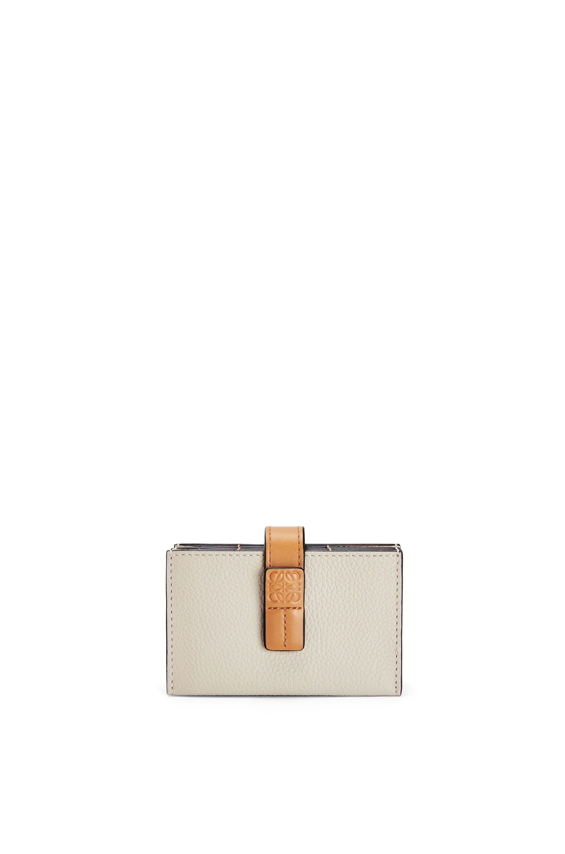 Accordeon cardholder in soft grained calfskin - 1