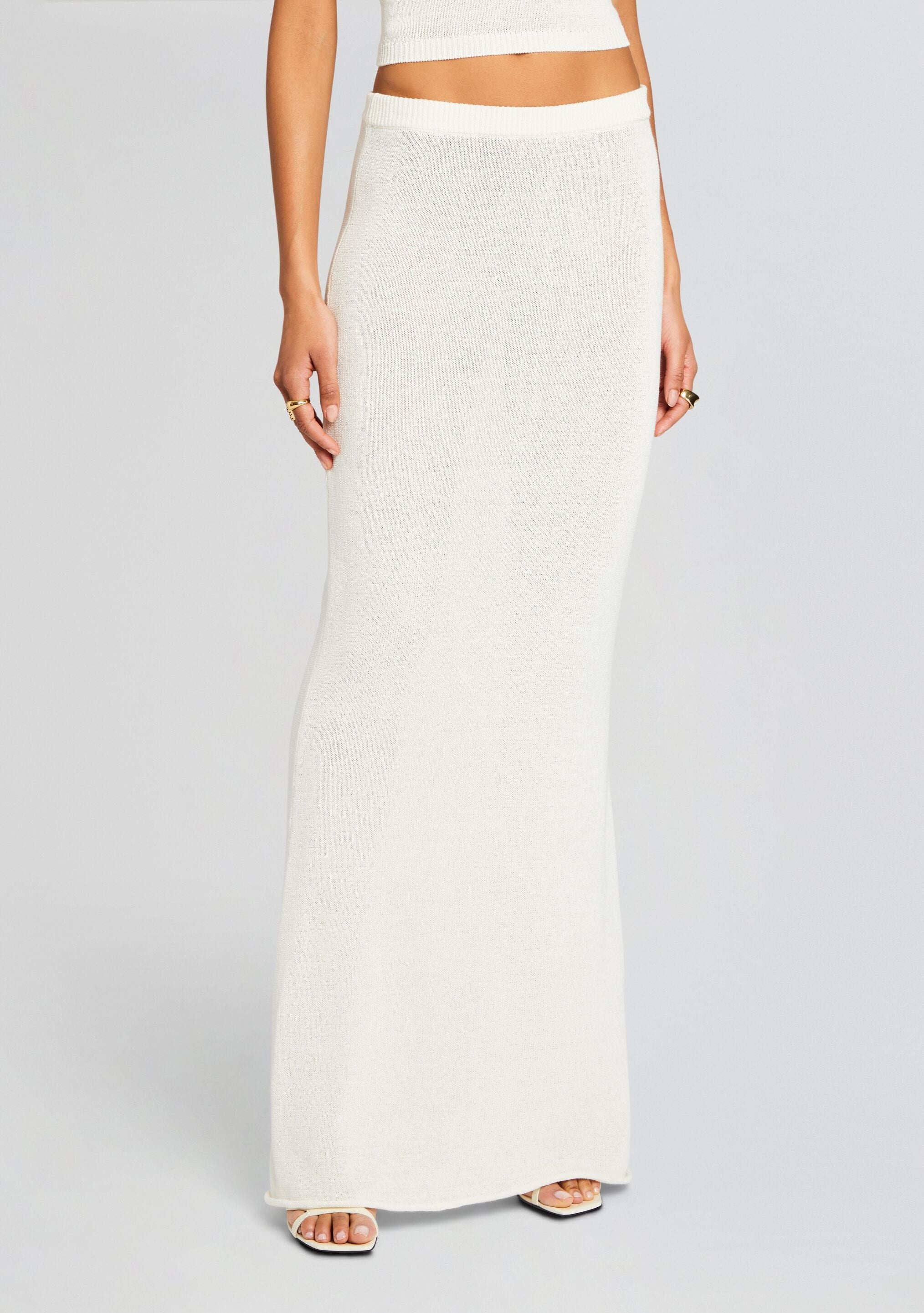 KORA KNIT MAXI SKIRT - 1