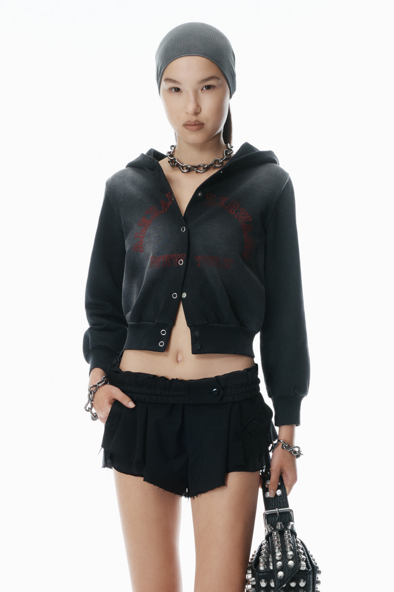 Shrunken Cotton Terry Cardigan 2