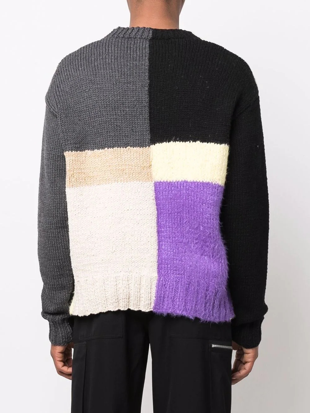 colour-block crew-neck jumper - 6