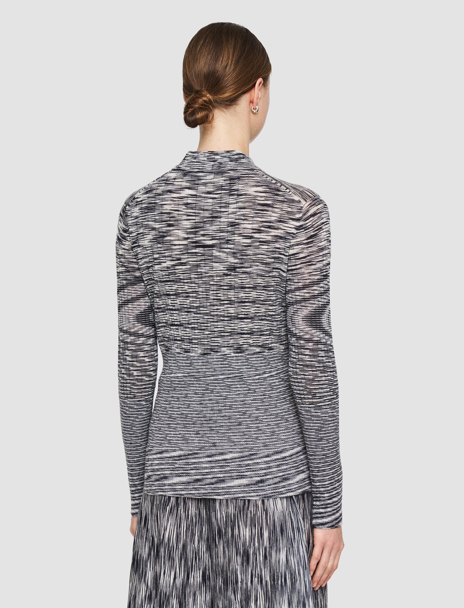 Printed Merino Polo Top - 4