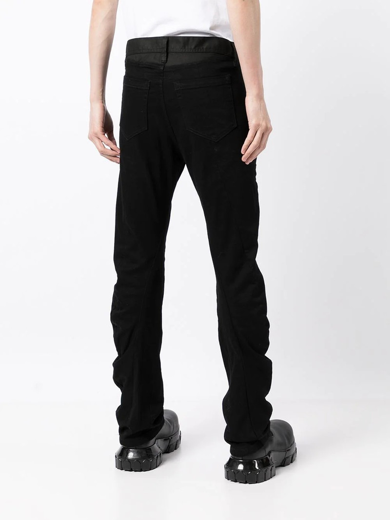 low-rise straight-leg trousers 4