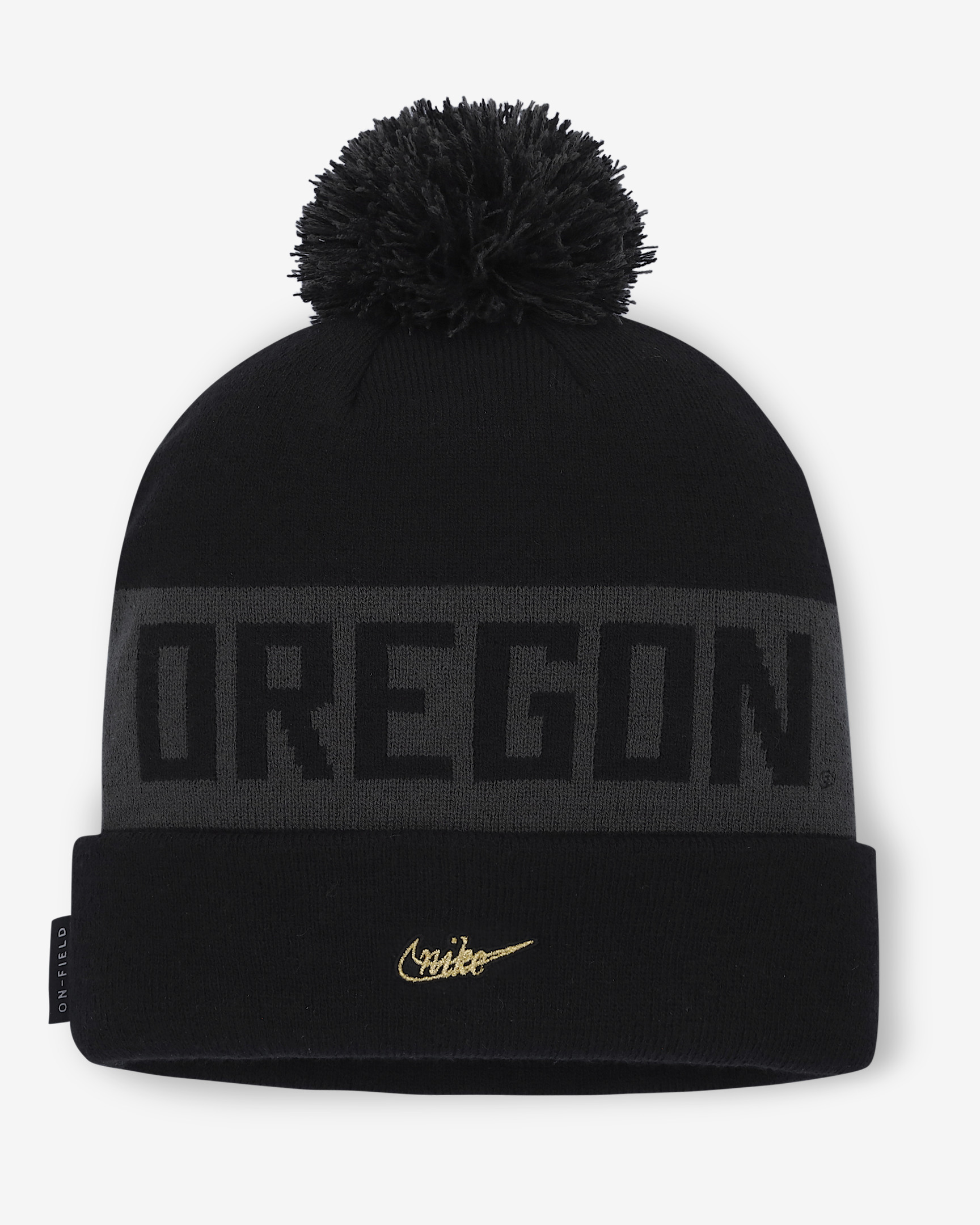 Oregon Alt Peak Men's Nike College Cuffed Pom Beanie - 2